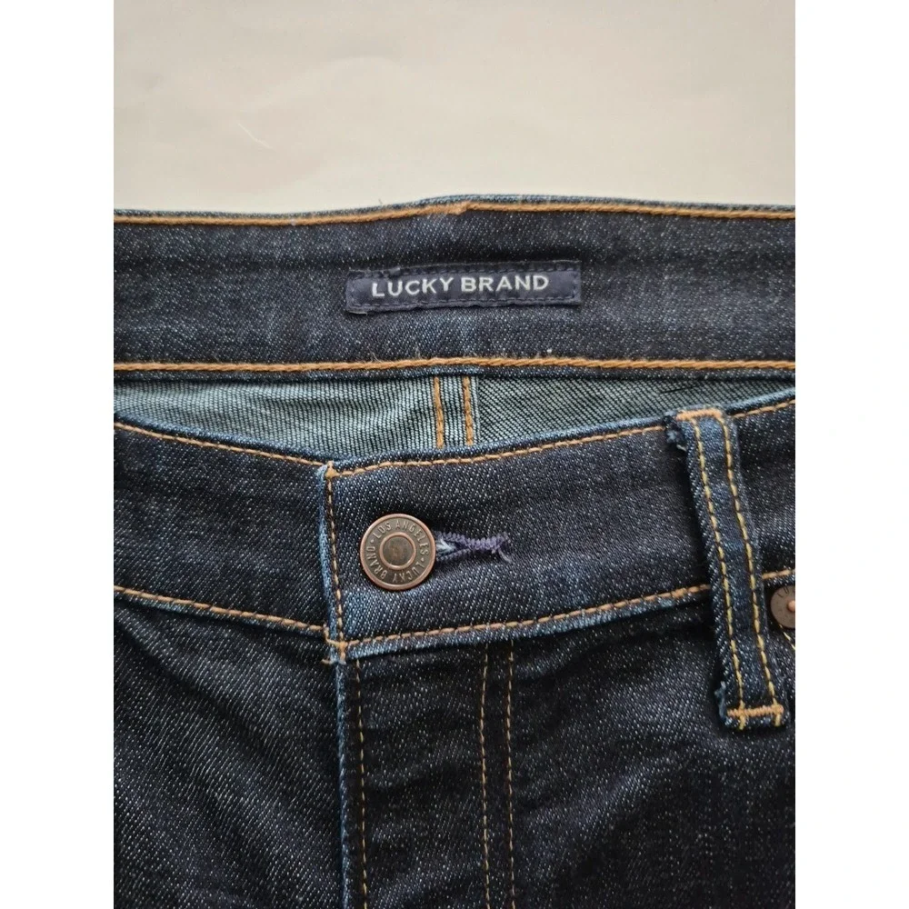 Lucky Brand 410 Athletic Slim Fit Men's Jeans 36W x 32L Dark Wash